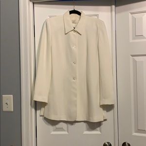 Emma James bone blazer sz 8, 100% polyester